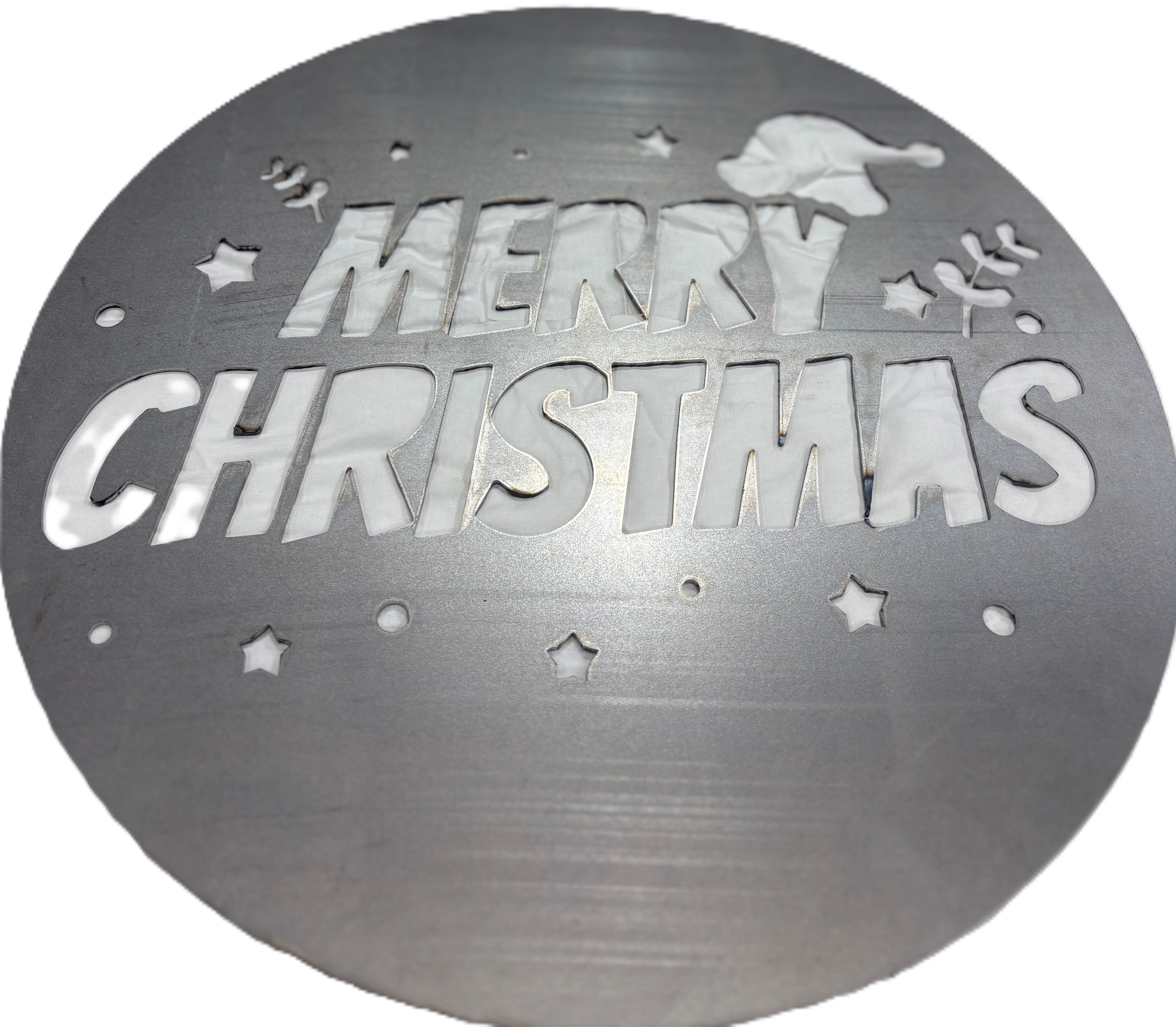 Merry Christmas Metal Sign